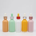 5/10/15/20/30/50/100 ml Custom Colorful Mini Glass Round Dropper Essential Oil Bottle